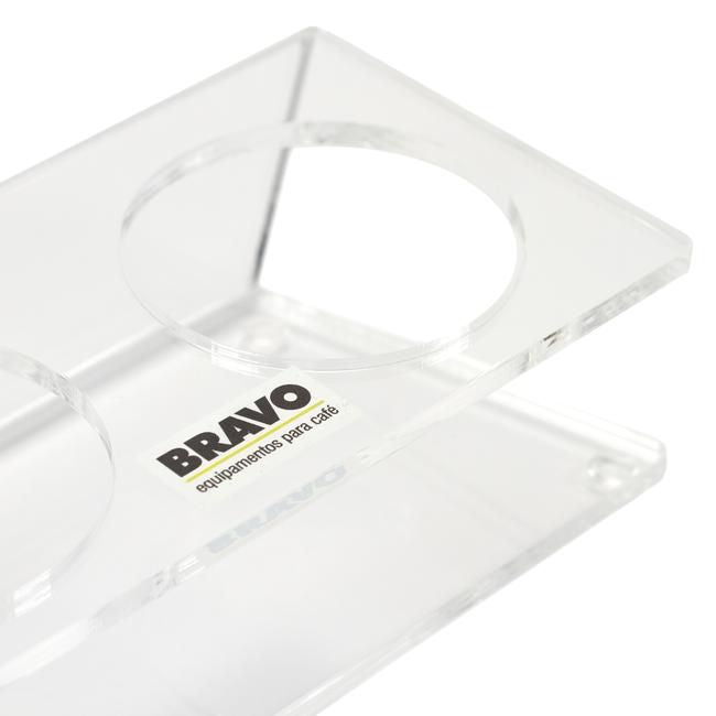 Suporte de acrílico para tamper e distribuidor Bravo