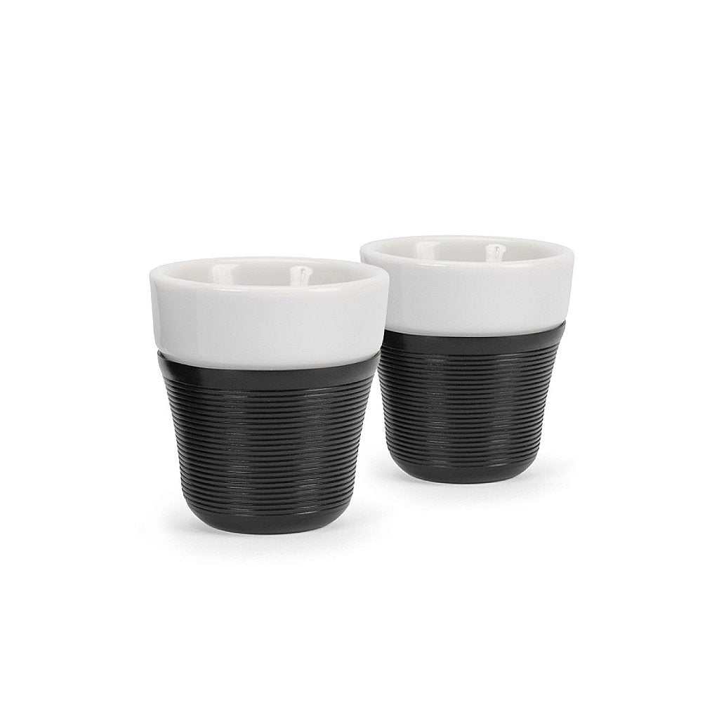 Espresso Cup - Kit com 2 Copos de Porcelana de 50ml cada - Preto