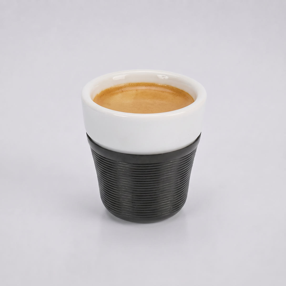 Copo de Porcelana de 50ml - Espresso Cup - Kit com 2 - Preto